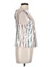 RACHEL Rachel Roy Silver Sleeveless Blouse Size L - photo 4