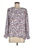 Talbots 100% Viscose Paisley White 3/4 Sleeve Blouse Size M (petite) - photo 1