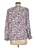 Talbots 100% Viscose Paisley White 3/4 Sleeve Blouse Size M (petite) - photo 2