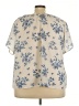 Gilli Ivory Short Sleeve Blouse Size 3X - photo 2