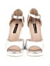 French Connection Metallic Silver Sandals Size 7 - photo 2