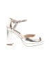French Connection Metallic Silver Sandals Size 7 - photo 1