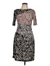 BCBGMAXAZRIA Graphic Multi Color Gray Cocktail Dress Size L - photo 1