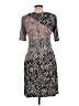 BCBGMAXAZRIA Graphic Multi Color Gray Cocktail Dress Size L - photo 2