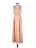 BHLDN 100% Polyester Polka Dots Pink Tan Casual Dress Size S - photo 1