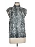 Pamela McCoy Silver Sleeveless Blouse Size L - photo 1