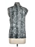 Pamela McCoy Silver Sleeveless Blouse Size L - photo 2