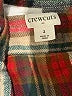 Crewcuts Outlet 100% Cotton Plaid Green Long Sleeve Button-Down Shirt Size 2 - photo 3