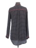 Juicy Couture 100% Polyester Houndstooth Black Long Sleeve Blouse Size M - photo 2