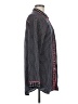 Juicy Couture 100% Polyester Houndstooth Black Long Sleeve Blouse Size M - photo 4
