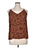 Papermoon 100% Polyester Brown Sleeveless Top Size XL - photo 1