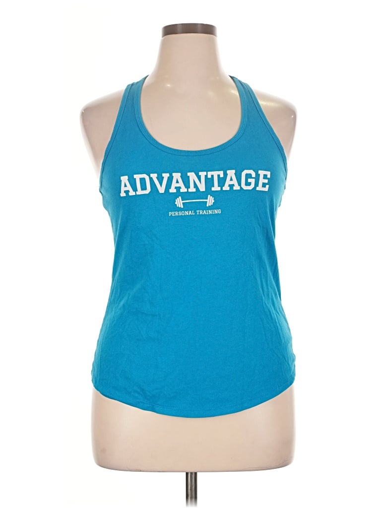 Pre-owned Next Level Apparel Active Tank Top In Teal
