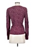 Talbots 100% Rayon Burgundy Long Sleeve Blouse Size XS - photo 2