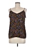 Ann Taylor LOFT 100% Polyester Brown Sleeveless Top Size M - photo 1