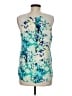 Classiques Entier Teal Sleeveless Silk Top Size M - photo 2