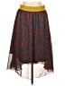 Lularoe 100% Polyester Paisley Blue Casual Skirt Size L - photo 1