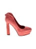 Bottega Veneta 100% Leather Color Block Red Pink Suede Platform Pumps Size EU 37 - photo 1