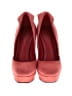 Bottega Veneta 100% Leather Color Block Red Pink Suede Platform Pumps Size EU 37 - photo 2