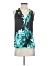 T Tahari Teal Sleeveless Blouse Size S - photo 1