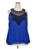City Chic Blue Sleeveless Blouse Size 18 Plus (M) - photo 1