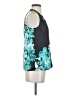 T Tahari Teal Sleeveless Blouse Size S - photo 4