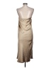 Open Edit 100% Polyester Solid Tan Casual Dress Size L - photo 2
