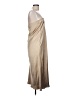 Open Edit 100% Polyester Solid Tan Casual Dress Size L - photo 4
