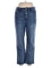 Kenneth Cole New York Stripes Blue Jeans Size 14 - photo 1