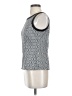 White House Black Market Silver Sleeveless Top Size 4 - photo 5