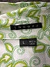 Theory 100% Cotton Floral Green Long Sleeve Blouse Size L - photo 7