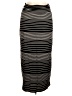 Max Studio Stripes Black Casual Skirt Size M - photo 1
