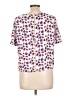 Cooper & Ella Hearts White Short Sleeve Blouse Size L - photo 2