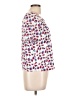 Cooper & Ella Hearts White Short Sleeve Blouse Size L - photo 4
