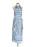 Lulus 100% Polyester Paisley Blue Casual Dress Size L - photo 1