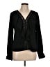 Shein 100% Polyester Black Long Sleeve Blouse Size L - photo 1