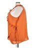 Ashley Stewart 100% Polyester Orange Sleeveless Blouse Size 30 waist - photo 5