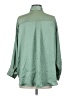 Zara Solid Green 3/4 Sleeve Blouse Size S - photo 2