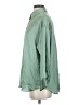 Zara Solid Green 3/4 Sleeve Blouse Size S - photo 5