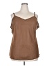 Unbranded 100% Polyester Brown Sleeveless Blouse Size 2X - photo 1