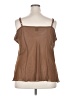 Unbranded 100% Polyester Brown Sleeveless Blouse Size 2X - photo 2