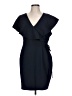 ASOS Solid Blue Cocktail Dress Size 12 - photo 1