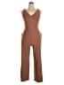 Bebe Solid Brown Jumpsuit Size XL - photo 1