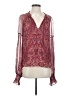 Ramy Brook Burgundy Long Sleeve Blouse Size S - photo 1