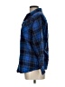 L.L.Bean 100% Cotton Plaid Blue 3/4 Sleeve Button-Down Shirt Size L - photo 5