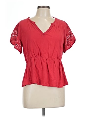 Maurices Short Sleeve Blouse (view 1)