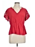 Maurices 100% Rayon Red Short Sleeve Blouse Size L - photo 1
