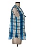 Equipment Blue Sleeveless Blouse Size S - photo 4