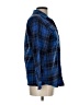 L.L.Bean 100% Cotton Plaid Blue 3/4 Sleeve Button-Down Shirt Size L - photo 4
