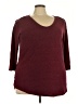 Torrid Burgundy Pullover Sweater Size 3X Plus (3) - photo 1