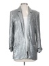 David Lerner 100% Polyester Metallic Silver Blazer Size S - photo 1